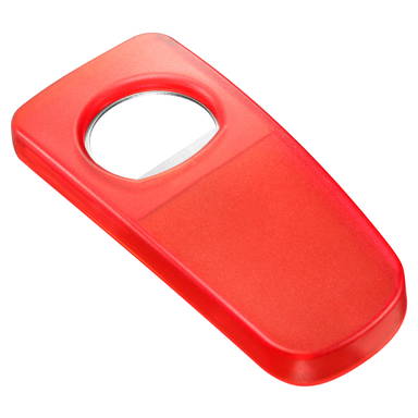 Plastic bottle opener - Red-transparent