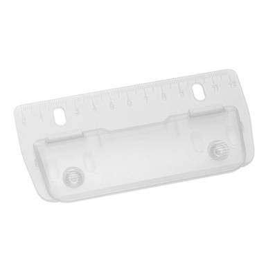 Perforator met liniaal voor mappen - Matglas transparant