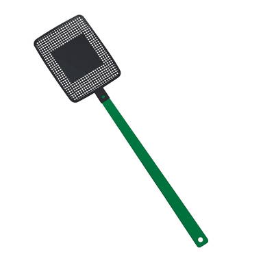 Vierkante vliegenmepper - Groen, zwart