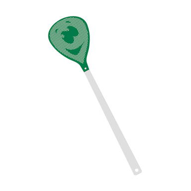 Vliegenmepper gezicht - Wit, groen