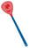 Vliegenmepper gezicht - Blauw, rood