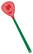 Vliegenmepper gezicht - Groen, rood