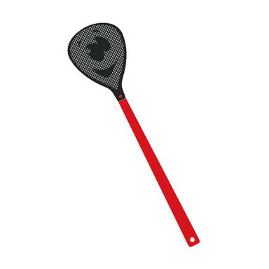 Vliegenmepper gezicht - Rood, zwart