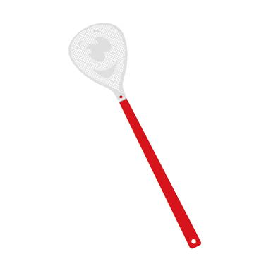 Vliegenmepper gezicht - Rood, wit