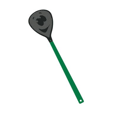 Vliegenmepper gezicht - Groen, zwart