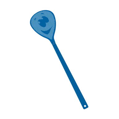 Vliegenmepper gezicht - Blauw, blauw