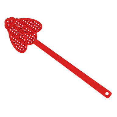 Mini vliegenmepper - Rood