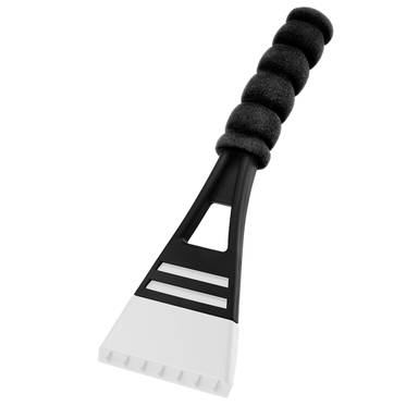 Grattoir à glace avec poignée souple - Noir, blanc