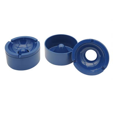 Windproof ashtray 100 x 50 mm - Blue