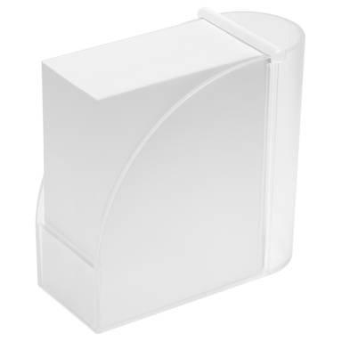 Stehende Memobox 107 x 54 x 107 mm - Milchglas transparent, weiß