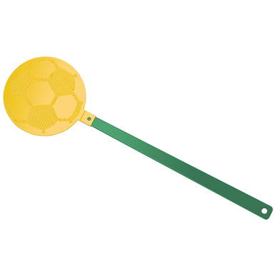Vliegenmepper voetbal - Groen, geel