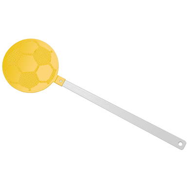 Vliegenmepper voetbal - Wit, geel