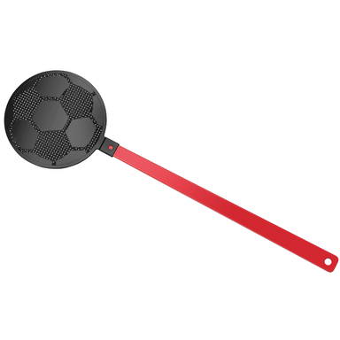 Vliegenmepper voetbal - Rood, zwart