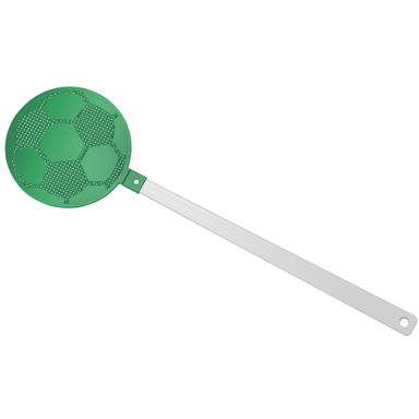 Vliegenmepper voetbal - Wit, groen