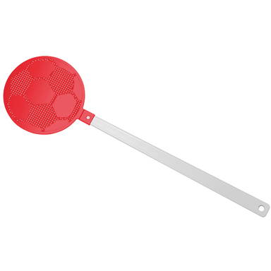Vliegenmepper voetbal - Wit, rood