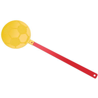 Vliegenmepper voetbal - Rood, geel