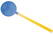 Vliegenmepper voetbal - Geel, blauw