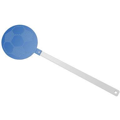 Vliegenmepper voetbal - Wit, blauw
