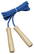 Springtouw met houten handgrepen - Beige, blauw