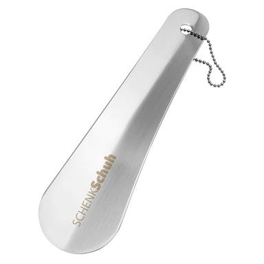 Short stainless steel shoehorn - Silver