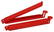 Afsluitclip 120 mm - Rood