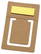 Mini bookmark with self-adhesive sticky notes - Beige