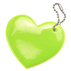 Reflecterende sleutelhanger hart