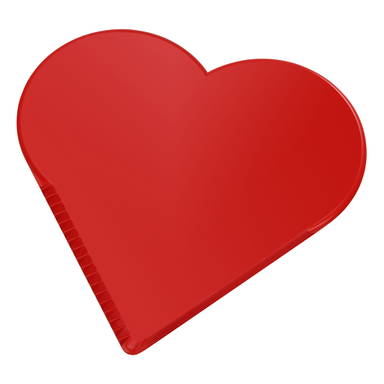 IJskrabber hart - Rood