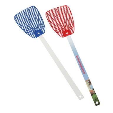 Standaard vliegenmepper - Wit, rood