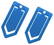 Midi paperclip - Blauw