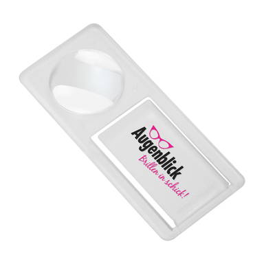 Paperclip with magnifying glass - Frosted glass transparent
