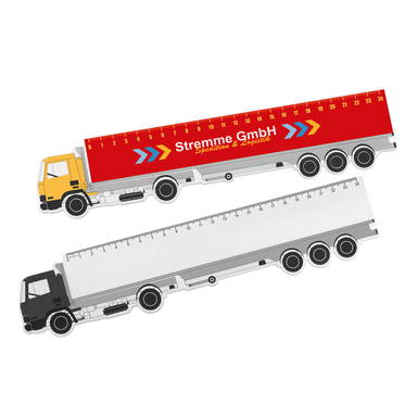 Liniaal vrachtwagen 24 cm - Wit