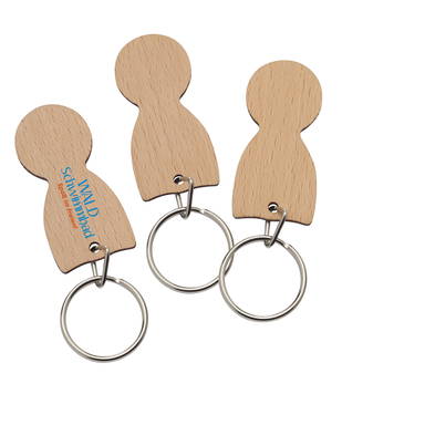 Wooden shopping trolley coin - Beige