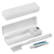 Travel toothbrush with toothpaste and dental floss - White