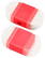 Taille-crayon avec gomme - Rouge, limpide