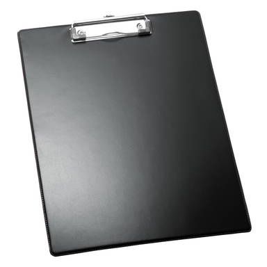 A4 klembord met ophanglus - Zwart