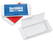 Microfiber doekje Box - Wit, glashelder