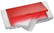Microfiber doekje Box - Wit, rood-transparant