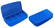 Pillendoosje 4 vakken makkelijk te openen 82 x 46 x 17 mm - Blauw, blauw