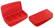 Pillendoosje 4 vakken makkelijk te openen 82 x 46 x 17 mm - Rood, rood