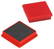 Vierkante magneet 28 x 28 mm - Rood