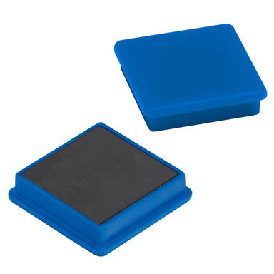 Aimant carré 28 x 28 mm - Bleu
