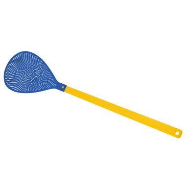 Ovale vliegenmepper - Geel, blauw