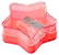 Puntenslijper ster - Rood-transparant, glashelder