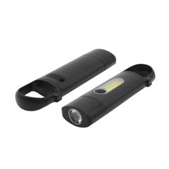 Lampe torche COB avec mousqueton