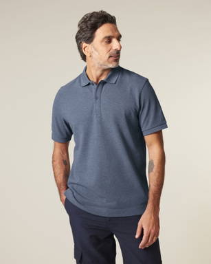 Polo Stanley/Stella Prepster 2.0 - Blu scuro melange