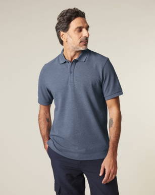 Stanley/Stella Prepster 2.0 poloshirt - Dark heather blue