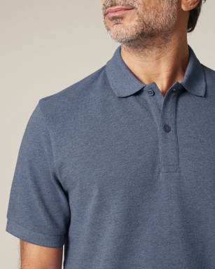 Stanley/Stella Prepster 2.0 poloshirt - Dark heather blue