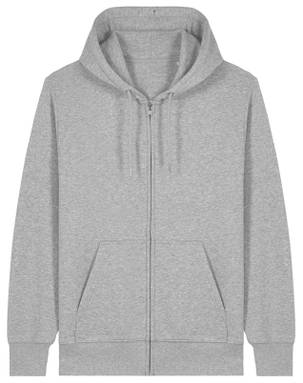 Felpa con zip Stanley/Stella Connector 2.0 - Grigio melange