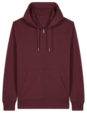 Felpa con zip Stanley/Stella Connector 2.0 - Borgogna